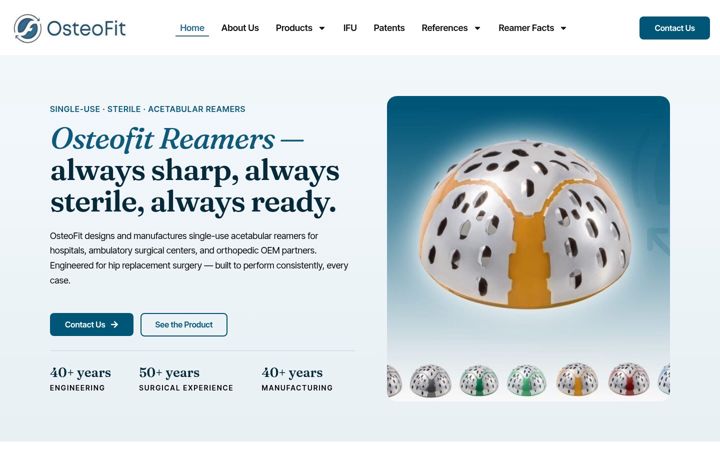 Screenshot von osteofitllc.com
