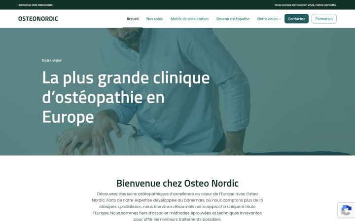 Screenshot of osteonordic.fr