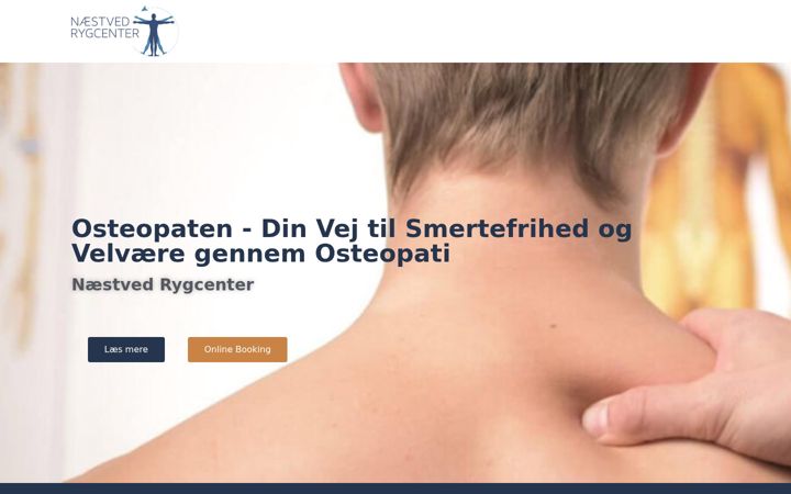 Captura de pantalla de osteopaten.dk