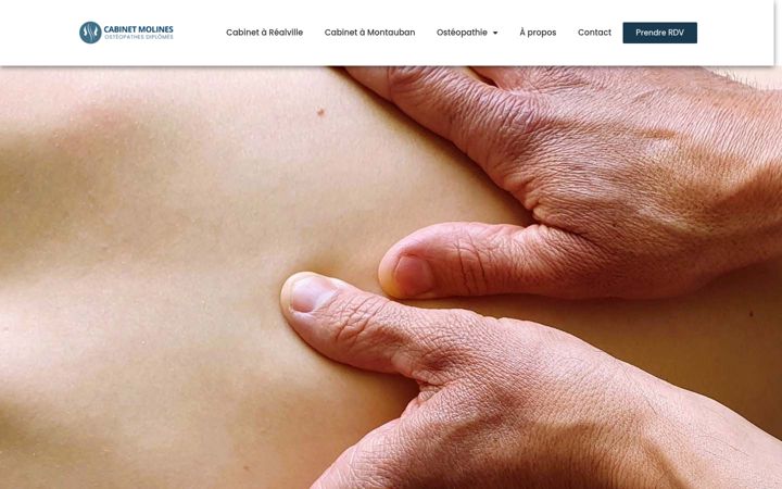 Screenshot van osteopathe-molines.fr