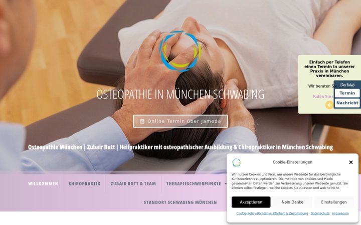 Snímek obrazovky osteopathie-butt-muenchen.de