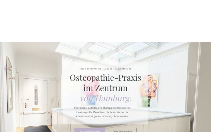 Screenshot of osteopathie.hamburg
