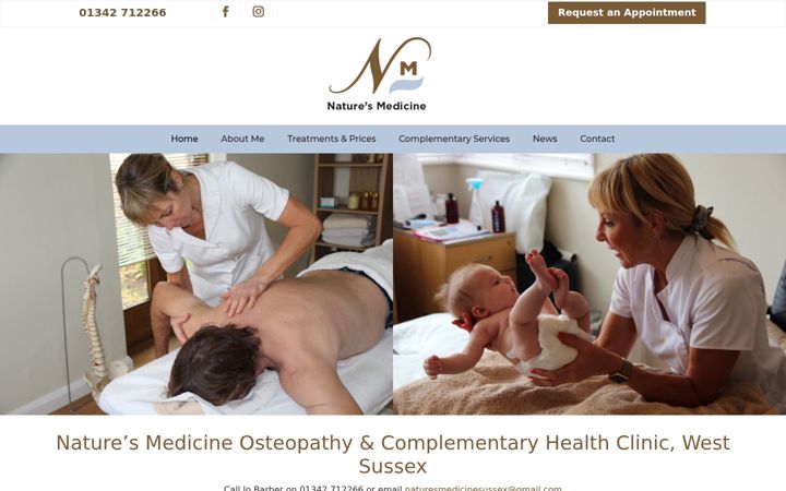 Screenshot di osteopathysussex.co.uk