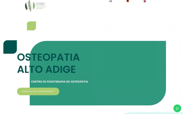 Kuvakaappaus sivustosta osteopatia-altoadige.it