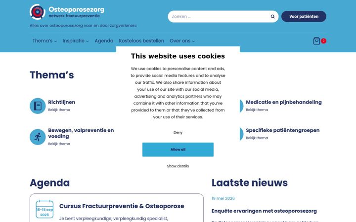 Screenshot του osteoporosezorg.nl