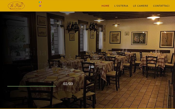 Екранна снимка на osterialapesa.it