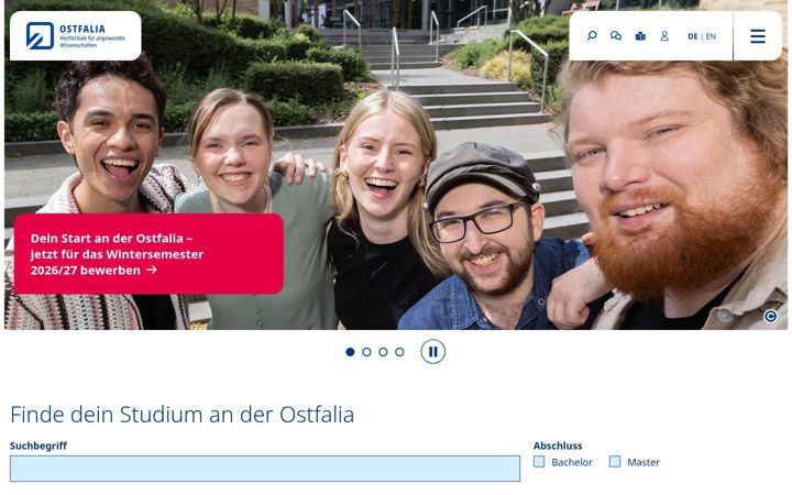 Screenshot of ostfalia.de