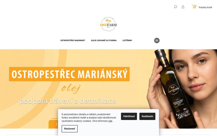 Screenshot of ostfarm.cz