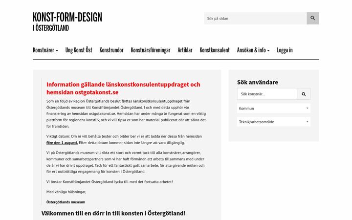 Zrzut ekranu ostgotakonst.se