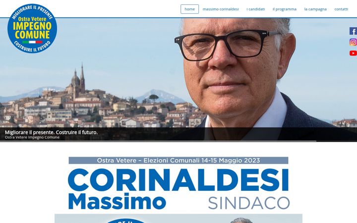 Screenshot of ostravetereimpegnocomune.it