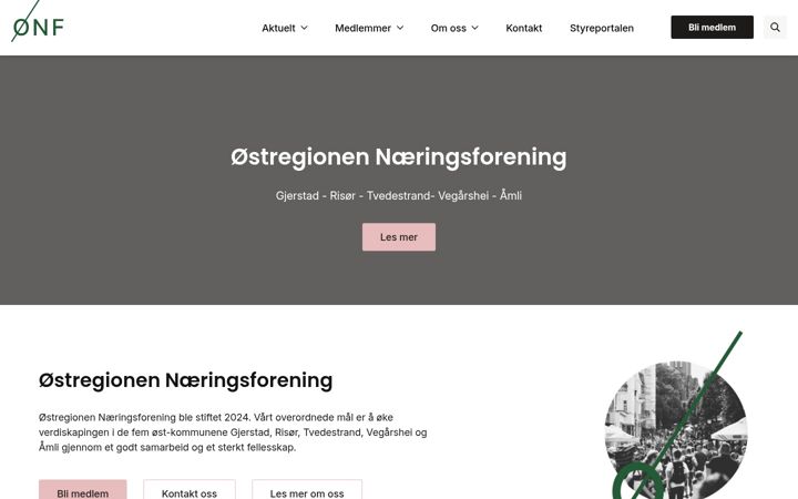 Screenshot of ostregionen.no