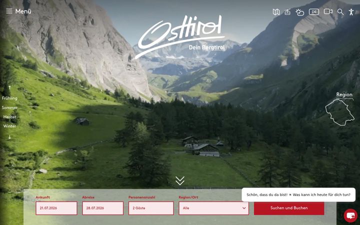 Screenshot of osttirol.com