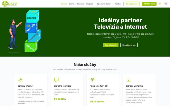 Screenshot of ostv.sk