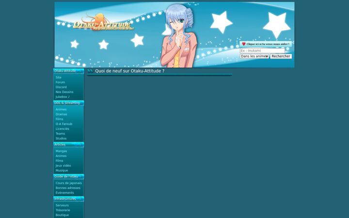 Screenshot van otaku-attitude.net