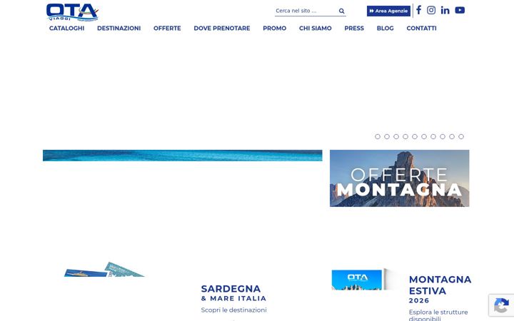 Screenshot ta' otaviaggi.com