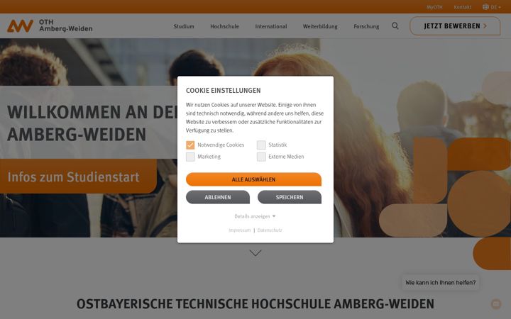 Screenshot of oth-aw.de