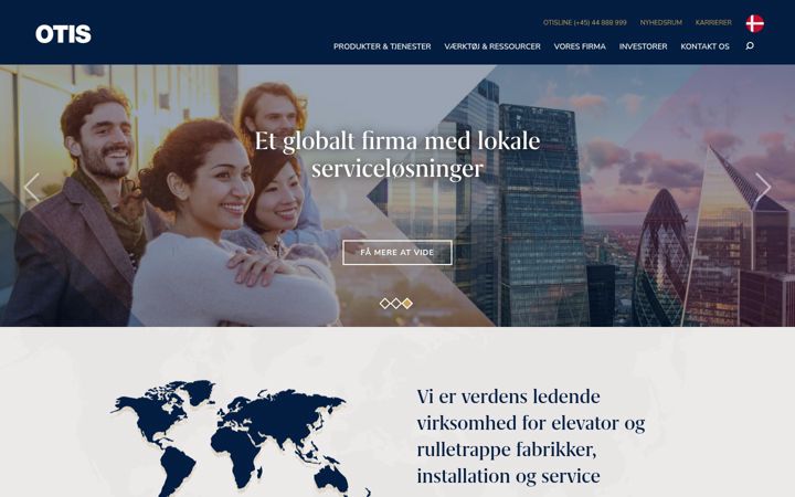 Zrzut ekranu otis.com