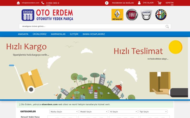 Screenshot of otoerdem.com