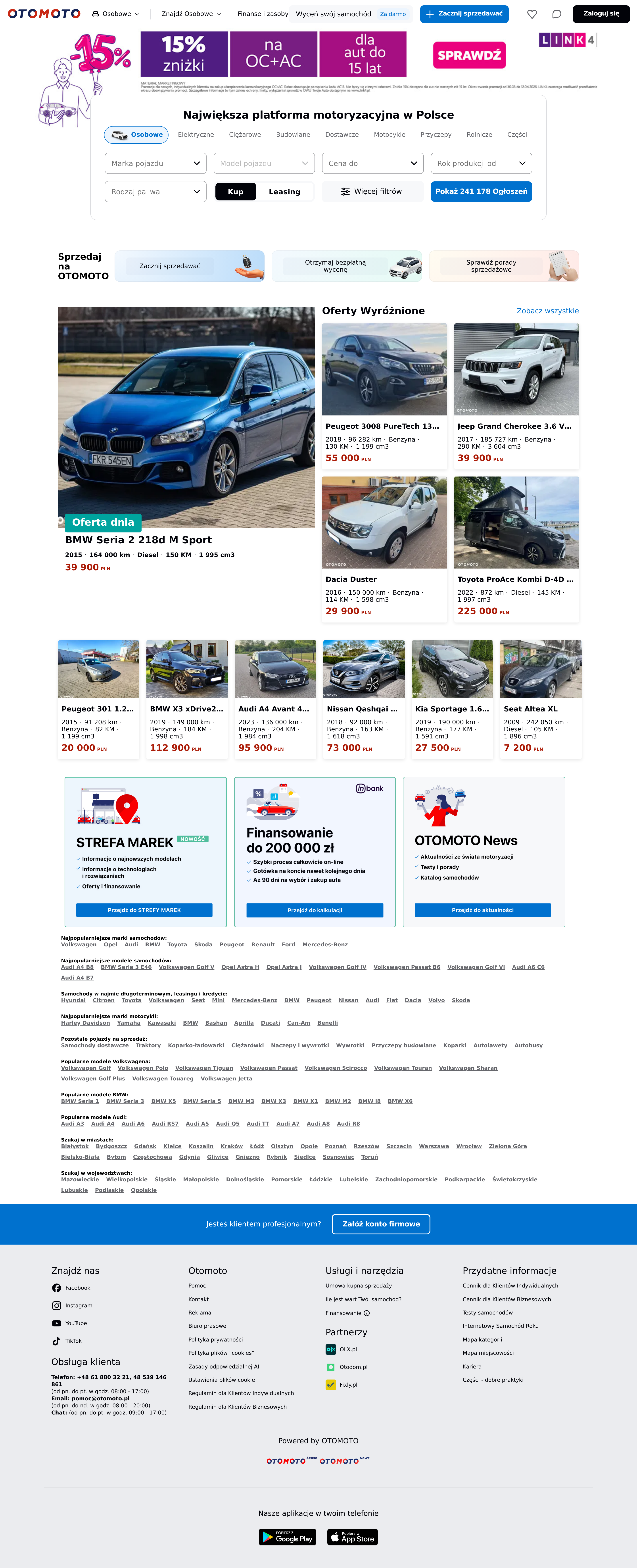 Screenshot of otomoto.pl