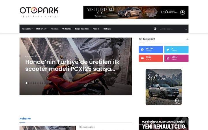 Screenshot of otopark.com