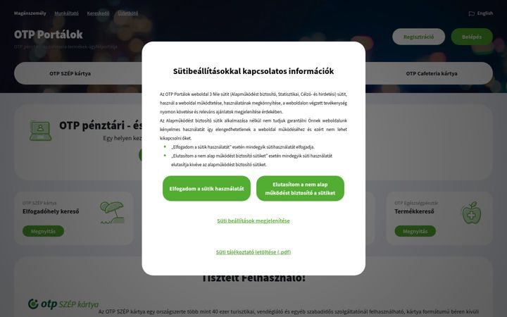 Screenshot του otpportalok.hu