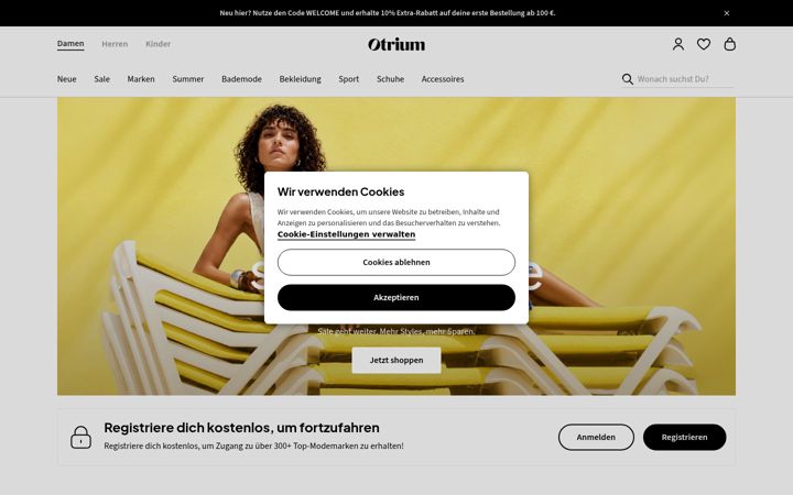 Screenshot of otrium.de