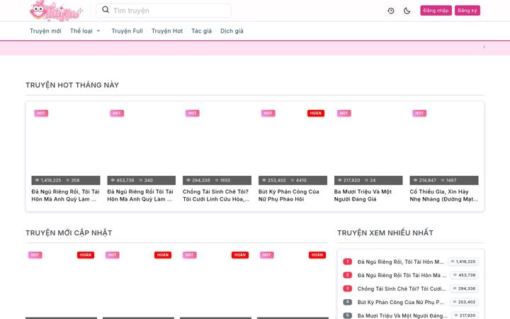 Screenshot of otruyen.vip