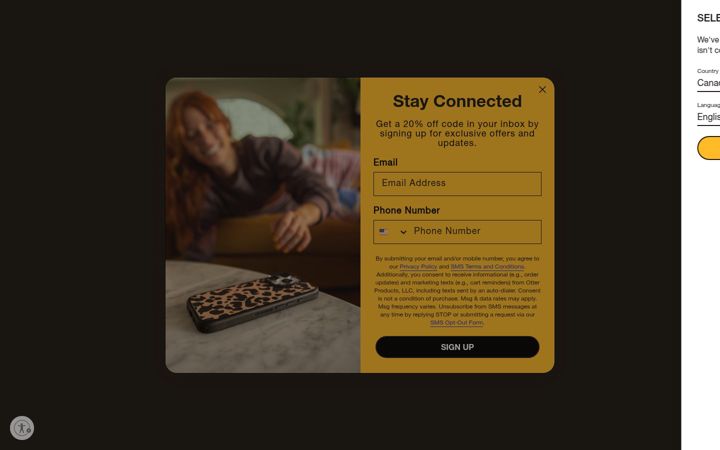 Skjámynd af otterbox.com