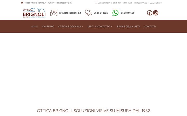 Screenshot von otticabrignoli.com