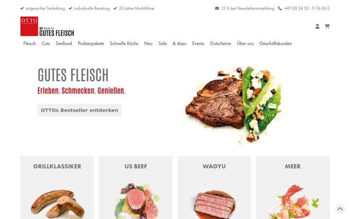Screenshot of otto-gourmet.de