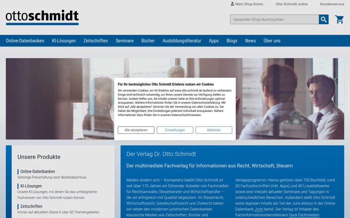 Screenshot of otto-schmidt.de