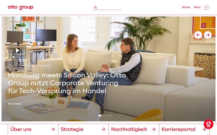 Screenshot of ottogroup.com