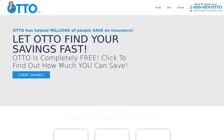 Screenshot of ottoinsurance.com
