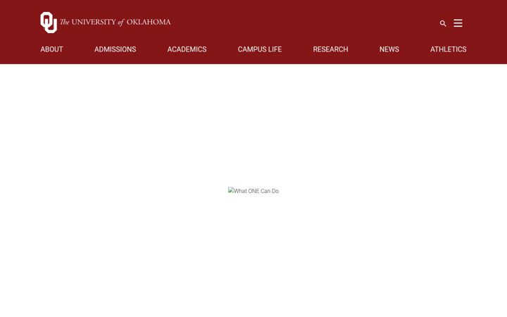 Screenshot von ou.edu