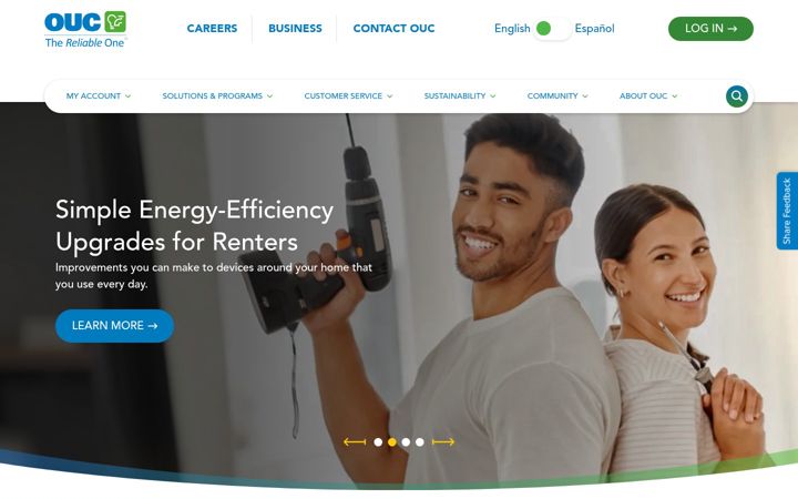 Screenshot of ouc.com