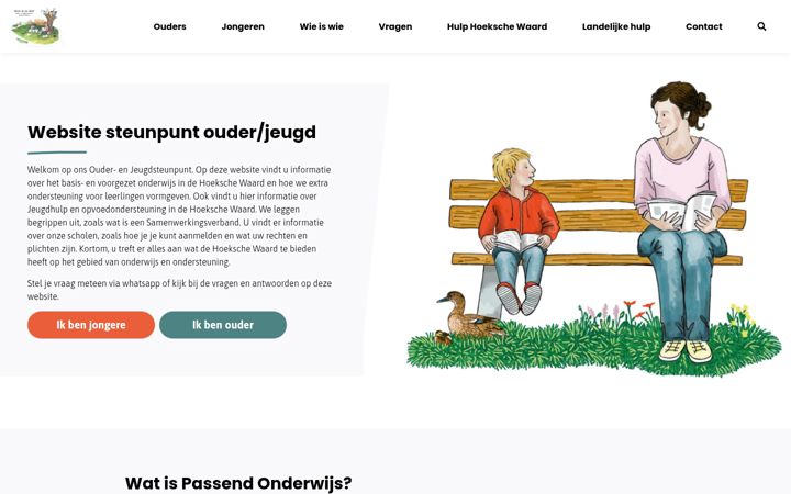 Screenshot of ouder-jeugdsteunpunthw.nl
