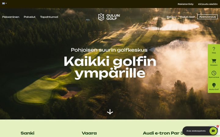 Captura de ecrã de oulugolf.fi