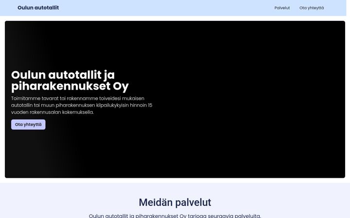 Képernyőkép: oulunautotallit.fi