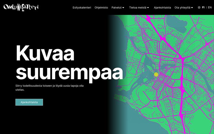 Screenshot di oulunteatteri.fi