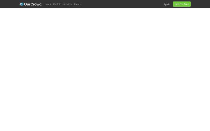 Kuvakaappaus sivustosta ourcrowd.com