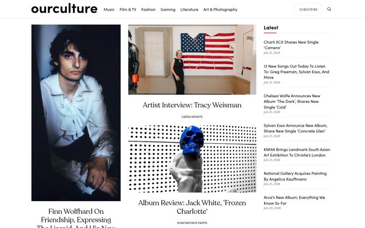 Screenshot of ourculturemag.com