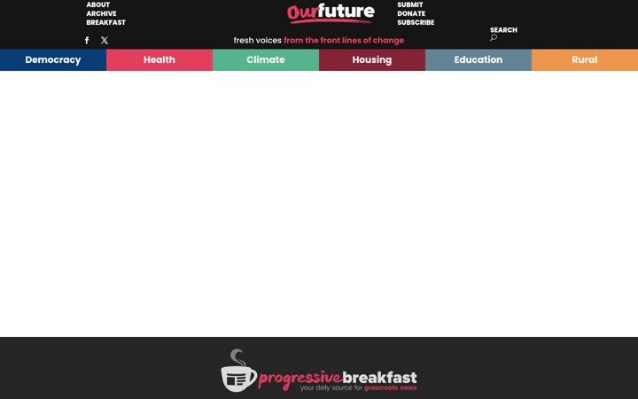 Snímek obrazovky ourfuture.org
