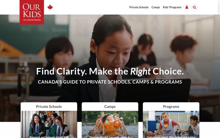 Screenshot of ourkids.net