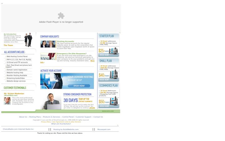 Screenshot von ours.com