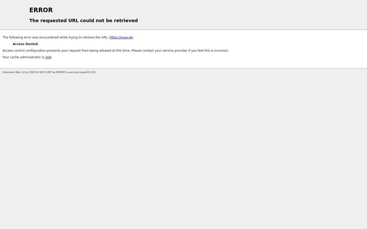Screenshot of ousa.sk