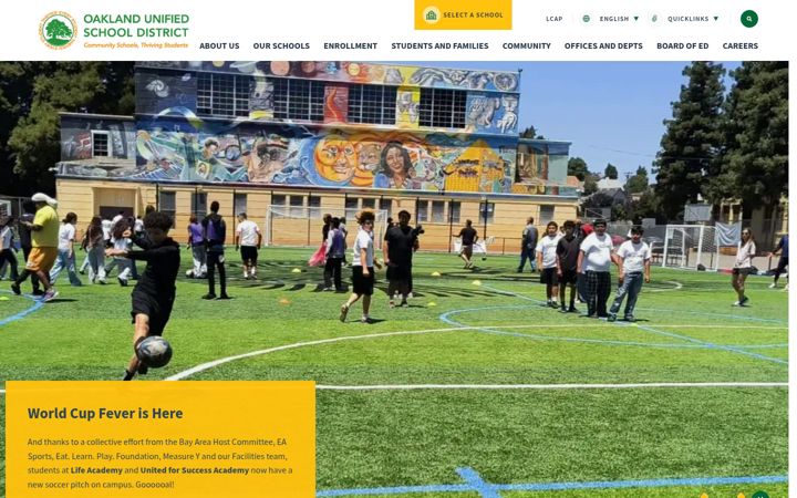 Screenshot of ousd.org