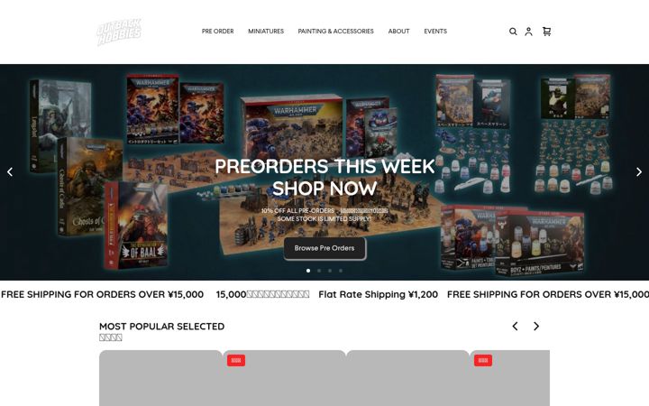 Screenshot of outback-hobbies.com