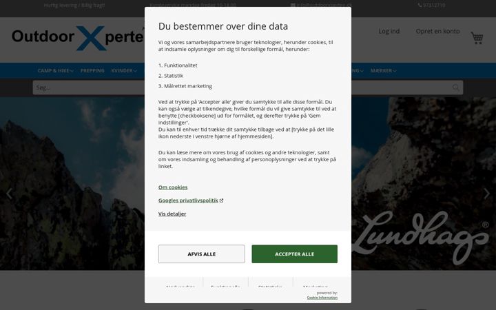 Captura de pantalla de outdoorxperten.dk