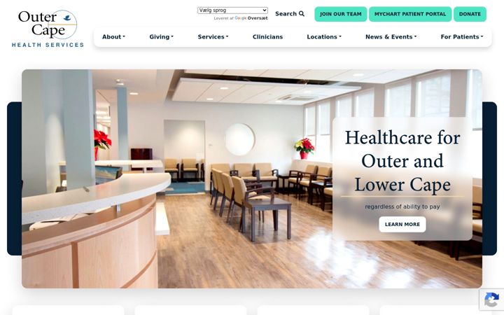 Screenshot of outercape.org