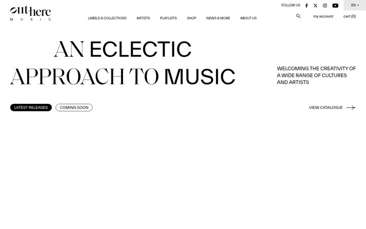 Screenshot of outhere-music.com